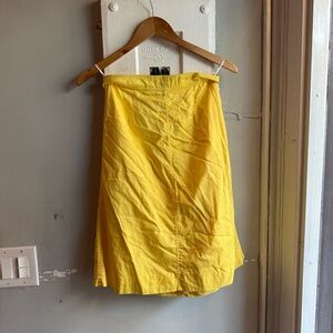 Vintage Yellow Cotton Skirt